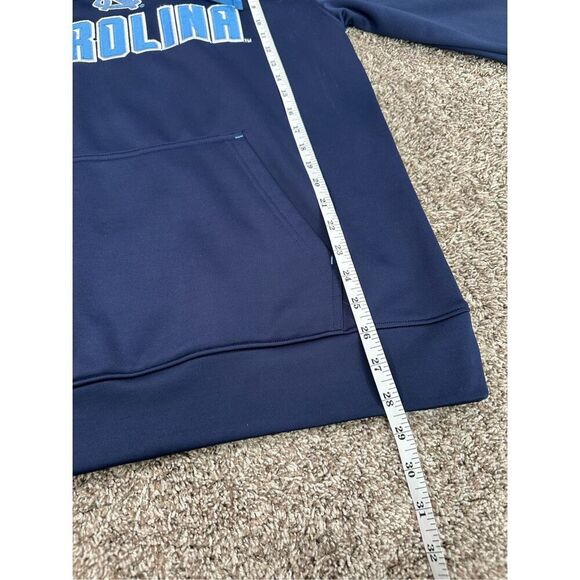 UNC Champion Carolina Pullover Hoodie Sweatshirt North Carolina Navy Blue Mens M - Picture 9 of 11